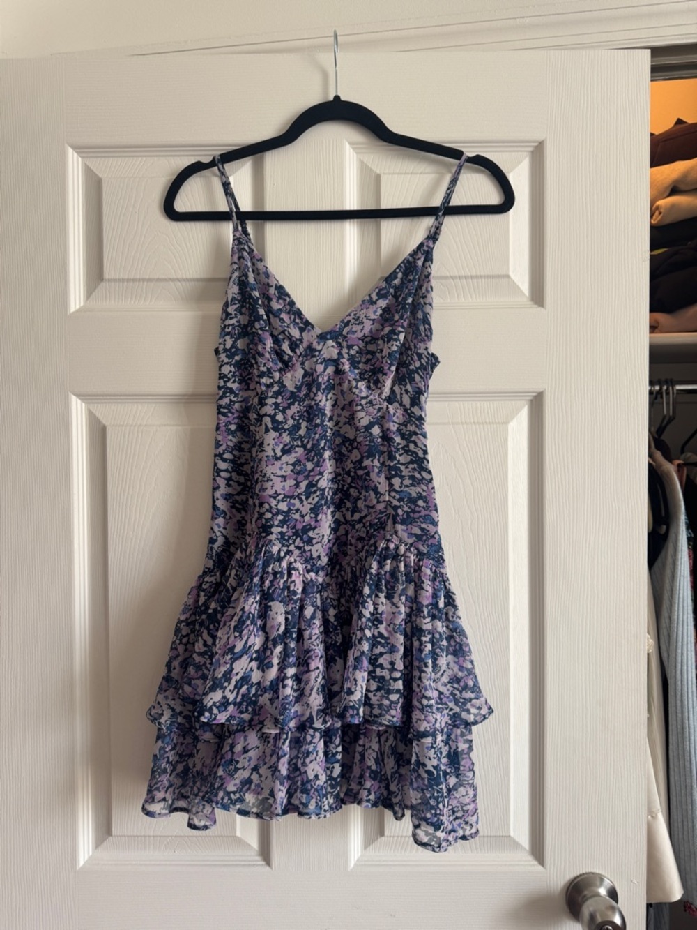 Abercrombie Dropped Waist Ruffle Mini Dress